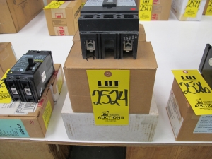 LOT (4) BREAKERS, CIRCUIT TYPE, 20 AMP RATING, 480VAC/250VDC VOLT RATING, 2 POLE, THERMAL MAGNETIC KIND. E 150 LINE, UL FILE E11592, TIME / CURRENT CURVE GES-6119C,#12 LOADLUG STATEMENT VENDOR IS AUTHORIZED MFR REPRESENTATIVE DOCUMENT MCCB IS DIRECTLY TRACEABLE TO MFR DATE CODE VERIFY DATE CODES TO PEP CATALOG NO. THED124020WL, PART # DD188C8966P318 (W-44) LOADING & HANDLING FEE $5-